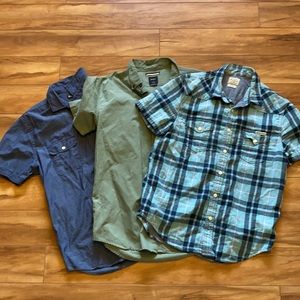 3 Men Short Sleeve Button Ups